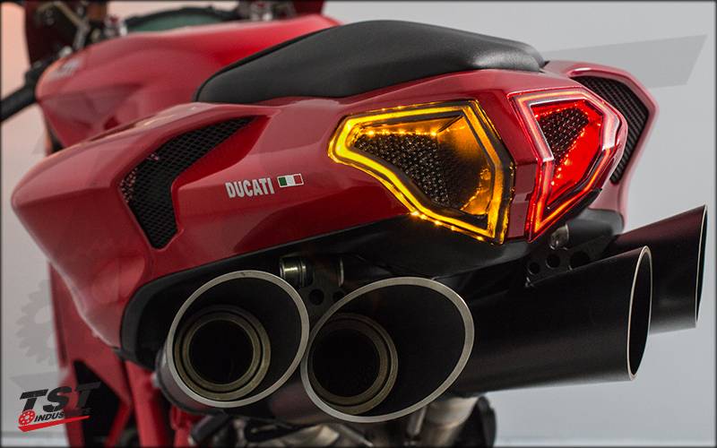 Integrated Sequential Tail Light: Ducati 848, 1098, 1198