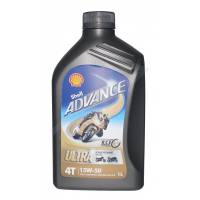 Shell - Shell Advance 4T Ultra 15W-50 Synthetic Oil [Liter]