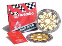 Brembo - BREMBO Supersport Rotor Kit [5 Bolt 10MM Offset/320mm]: Ducati Monster 796-797-1100 EVO-821-1200, Hypermotard, Diavel, MTS 1200, Supersport 939