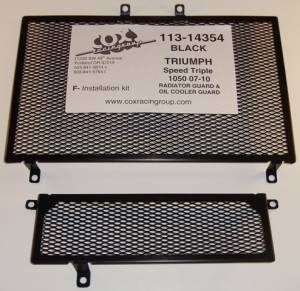 Parts - Protection - COX Racing - COX Radiator and Oil Cooler Guard Set: Speed Triple '05-06