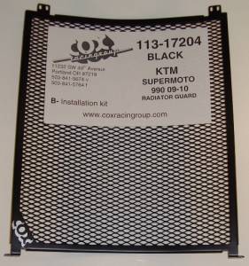 Parts - Protection - COX Racing - COX Radiator Guard: KTM 990 Supermoto '08-09