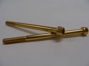 Aluminum Fasteners - Aluminum Tapered Socket Cap Bolts - 6x85 Gold Aluminum Tapered Socket Cap Bolt