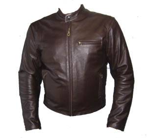 Men's Apparel - Men's Leather Jackets - Motowheels - MOTOWHEELS "Metropolitan" Leather Jacket: Espresso