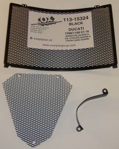 Parts - Protection - COX Racing - COX 1098-1198 Radiator and Oil Cooler Guard Set