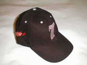 Men's Apparel - Men's Hats - NCR - NCR "Frankie Chili #7" Baseball Hat: Black/Red