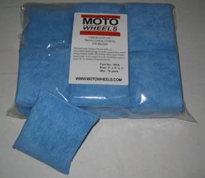 Tools, Stands, Supplies, & Fluids - Cleaning Supplies - Motowheels - MW Micro-Fiber Wax Applicator: 12 pack