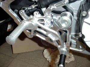 Hand & Foot Controls - Foot  Controls - Motowheels - CORSE Rear Set Passenger Foot Rest: M696-M1100