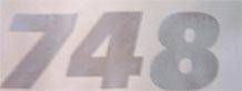 Stickers, Patches, & Toys - Stickers - Stickers - Ducati "748" Sticker