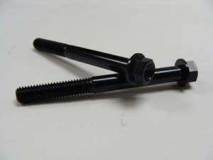 Aluminum Fasteners - Aluminum Hex Flange Bolts - 6x60 Black Aluminum Hex Flange Bolt