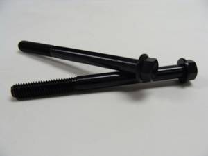 Aluminum Fasteners - Aluminum Hex Flange Bolts - 6x65 Black Aluminum Hex Flange Bolt