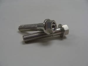 Aluminum Fasteners - Aluminum Hex Flange Bolts - 6x25 Silver Aluminum Hex Flange Bolt