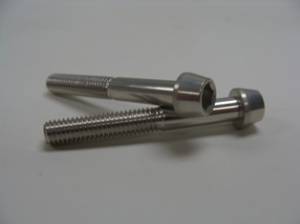 Aluminum Fasteners - Aluminum Tapered Socket Cap Bolts - 6x40 Silver Aluminum Tapered Socket Cap Bolt