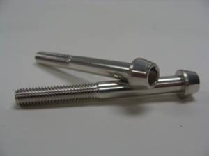 Aluminum Fasteners - Aluminum Tapered Socket Cap Bolts - 6x50 Silver Aluminum Tapered Socket Cap Bolt