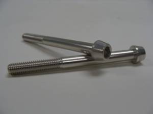 Aluminum Fasteners - Aluminum Tapered Socket Cap Bolts - 6x65 Silver Aluminum Tapered Socket Cap Bolt
