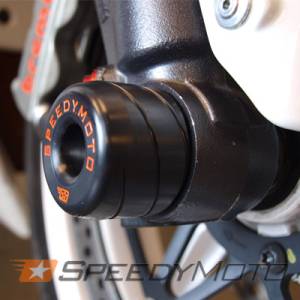 SpeedyMoto - SPEEDYMOTO Front Axle Slider: 1199/848/1098/1198/SF/MTS 1200