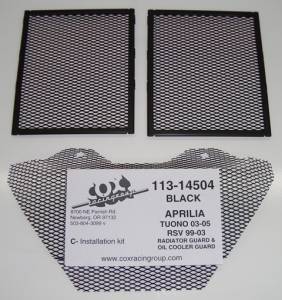 Parts - Protection - COX Racing - COX Radiator and Oil Cooler Guard Set: RSV '99-03