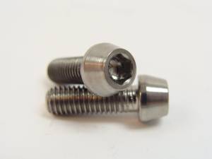 Titanium Fasteners - Titanium Tapered Socket Cap Bolts - 5x15 Titanium Tapered Socket Cap Bolt