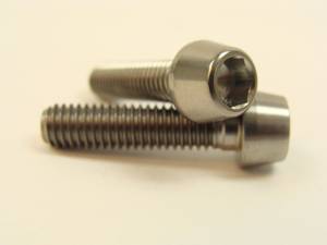 Titanium Fasteners - Titanium Tapered Socket Cap Bolts - 6x25 Titanium Tapered Socket Cap Bolt
