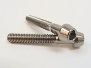 Titanium Fasteners - Titanium Tapered Socket Cap Bolts - 6x40 Titanium Tapered Socket Cap Bolt