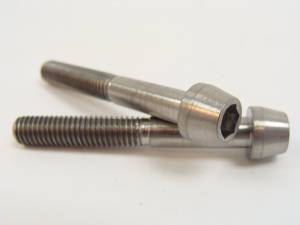 Titanium Fasteners - Titanium Tapered Socket Cap Bolts - 6x45 Titanium Tapered Socket Cap Bolt