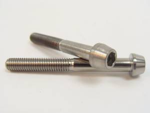 Titanium Fasteners - Titanium Tapered Socket Cap Bolts - 6x55 Titanium Tapered Socket Cap Bolt