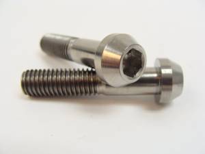 Titanium Fasteners - Titanium Tapered Socket Cap Bolts - 8x35 Titanium Tapered Socket Cap Bolt