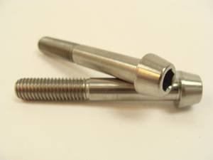 Titanium Fasteners - Titanium Tapered Socket Cap Bolts - 8x55 Titanium Tapered Socket Cap Bolt