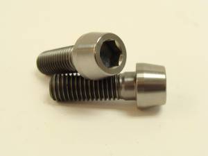 Titanium Fasteners - Titanium Tapered Socket Cap Bolts - 10x30 Titanium Tapered Socket Cap Bolt: 1.50 Pitch