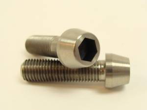 Titanium Fasteners - Titanium Tapered Socket Cap Bolts - 10x35 Titanium Tapered Socket Cap Bolt: 1.25 Pitch
