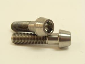 Titanium Fasteners - Titanium Tapered Socket Cap Bolts - 10x40 Titanium Tapered Socket Cap Bolt: 1.25 Pitch