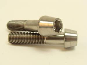 Titanium Fasteners - Titanium Tapered Socket Cap Bolts - 10x45 Titanium Tapered Socket Cap Bolt: 1.25 Pitch