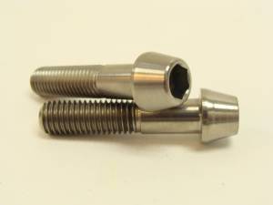 Titanium Fasteners - Titanium Tapered Socket Cap Bolts - 10x45 Titanium Tapered Socket Cap Bolt: 1.50 Pitch