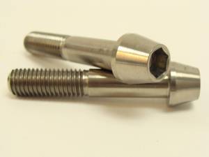 Titanium Fasteners - Titanium Tapered Socket Cap Bolts - 10x55 Titanium Tapered Socket Cap Bolt: 1.50 Pitch
