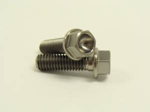 Titanium Fasteners - Titanium Hex Flange Bolts - 6x20 Titanium Hex Flange Bolts