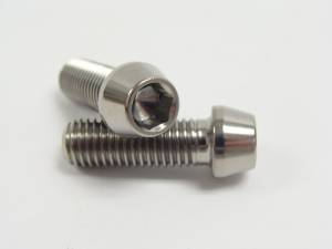 Titanium Fasteners - Titanium Tapered Socket Cap Bolts - 7x25 Titanium Tapered Socket Cap Bolt