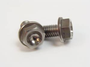 Titanium Fasteners - Titanium Hex Flange Bolts - 8x15 Titanium Hex Flange Bolts
