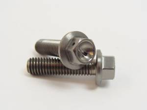 Titanium Fasteners - Titanium Hex Flange Bolts - 8x30 Titanium Hex Flange Bolts