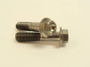 Titanium Fasteners - Titanium Hex Flange Bolts - 8x35 Titanium Hex Flange Bolts