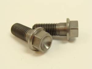 Titanium Fasteners - Titanium Hex Flange Bolts - 10x25 Titanium Hex Flange Bolts