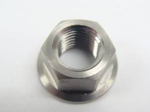 Titanium Fasteners - Titanium Nuts - M10 x 1.25 Hex Flange Nut