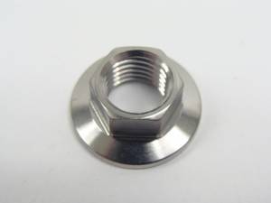 Titanium Fasteners - Titanium Nuts - M10 x 1.25 Hex Flange Nut Large