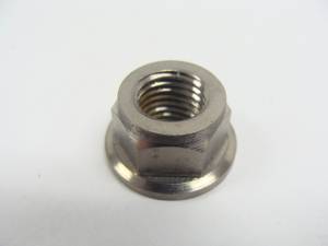 Titanium Fasteners - Titanium Nuts - M10 x 1.25 Hex Flange Nut