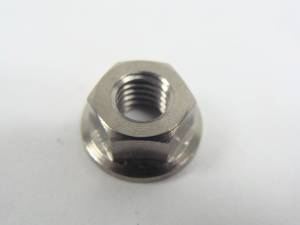 Titanium Fasteners - Titanium Nuts - M6 x 1.0 Hex Flange Nut Large