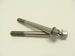 Titanium Fasteners - Titanium Hex Flange Bolts - 6x60 Titanium Hex Flange Bolts
