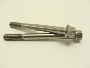 Titanium Fasteners - Titanium Hex Flange Bolts - 6x65 Titanium Hex Flange Bolts