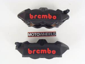 Brake - Calipers - Brembo - BREMBO Cast Monobloc M4 Calipers [Limited Edition Black] 100mm Radial Mount Only