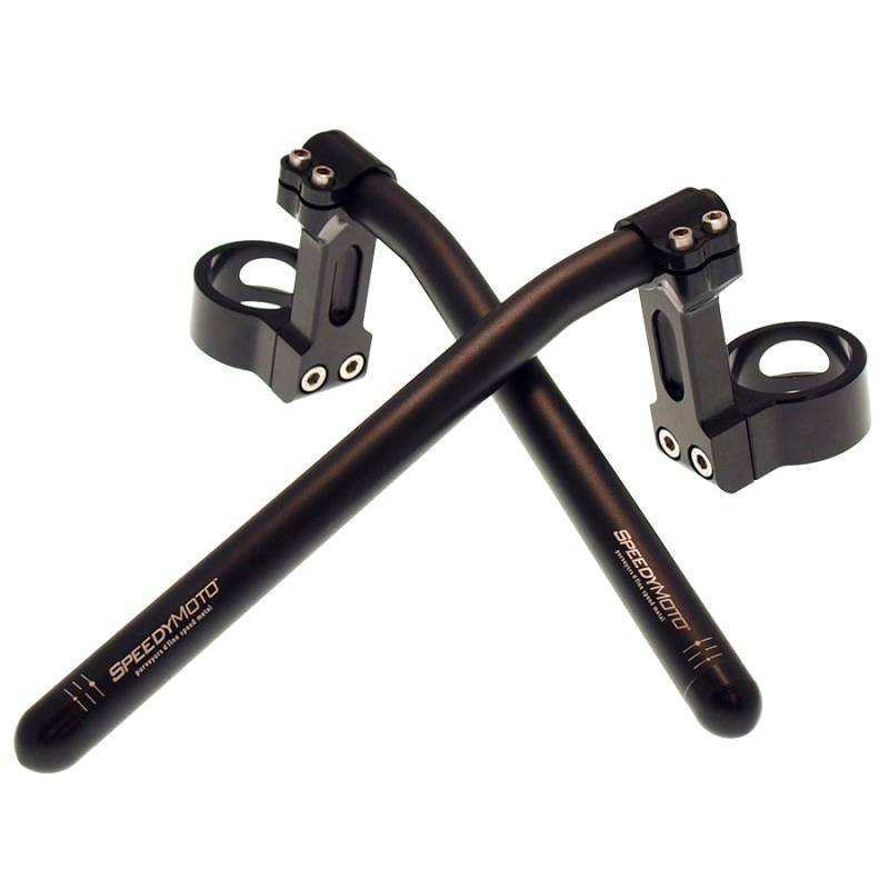 SPEEDYMOTO Tall Boy 50mm Clip-ons w/ 3 in Rise