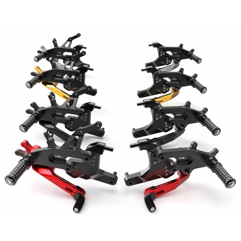 Ducabike Adjustable Folding Pegs Rear Sets: Ducati Panigale V4/S