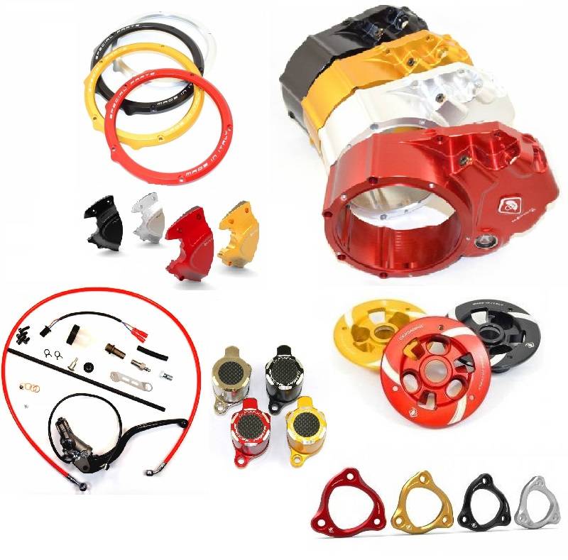 Ducabike Clear Wet Clutch Case Cover Complete Kit: Ducati