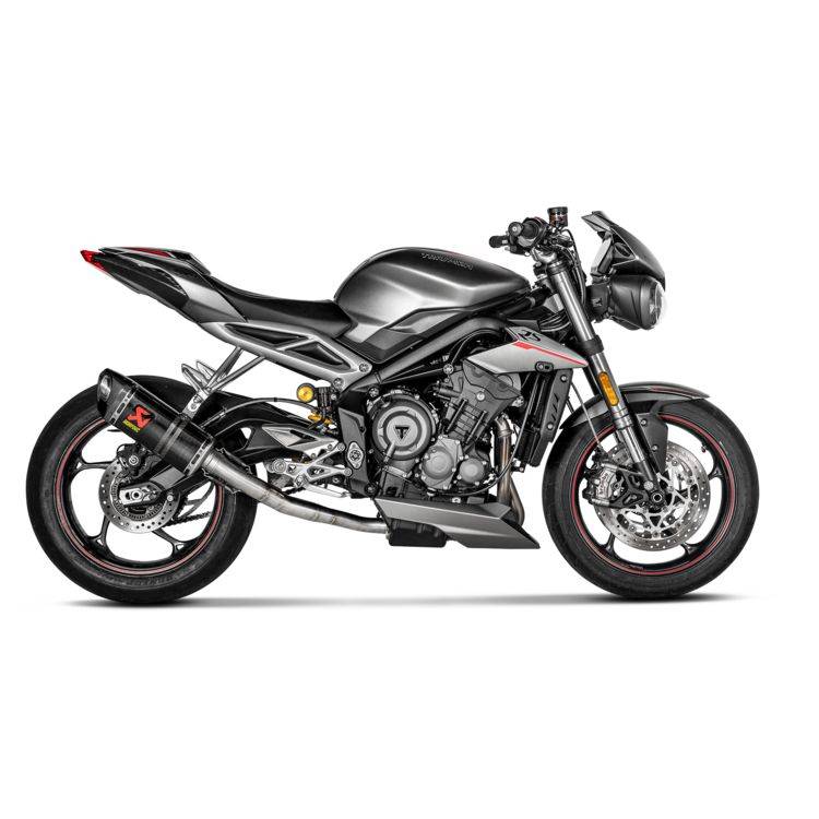 Akrapovic Slip-On Exhaust Triumph Street Triple 765 R / RS ...